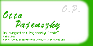 otto pajenszky business card